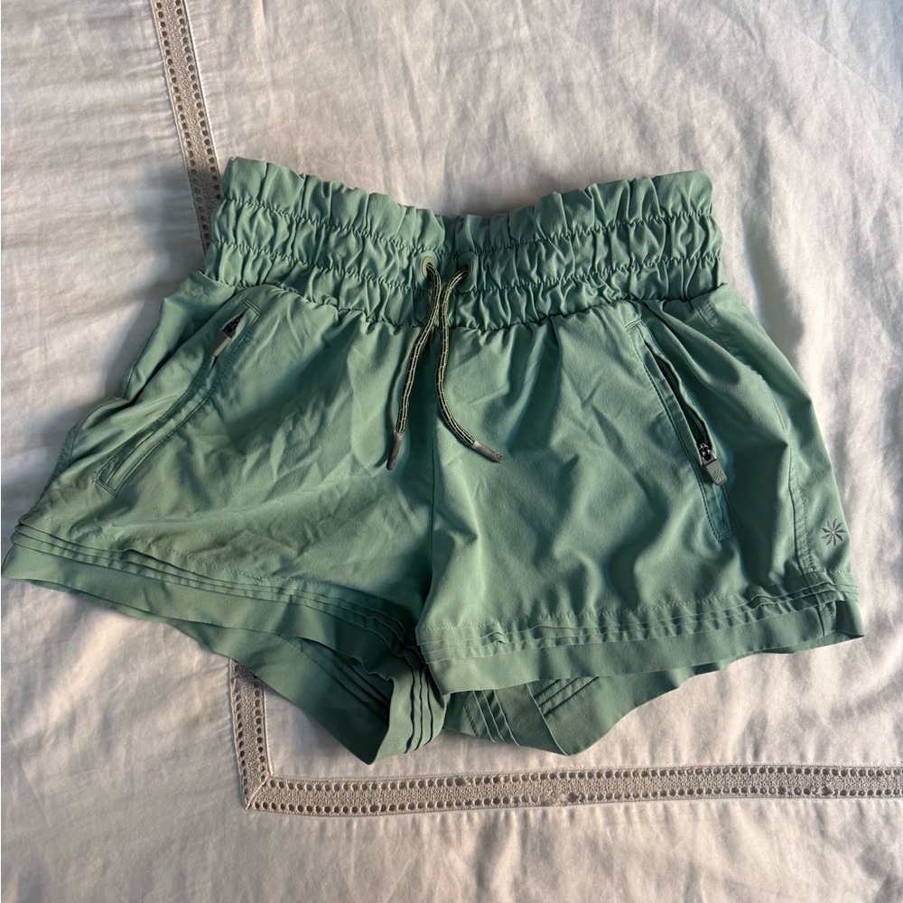 Athleta Girls Green Shorts - like new!